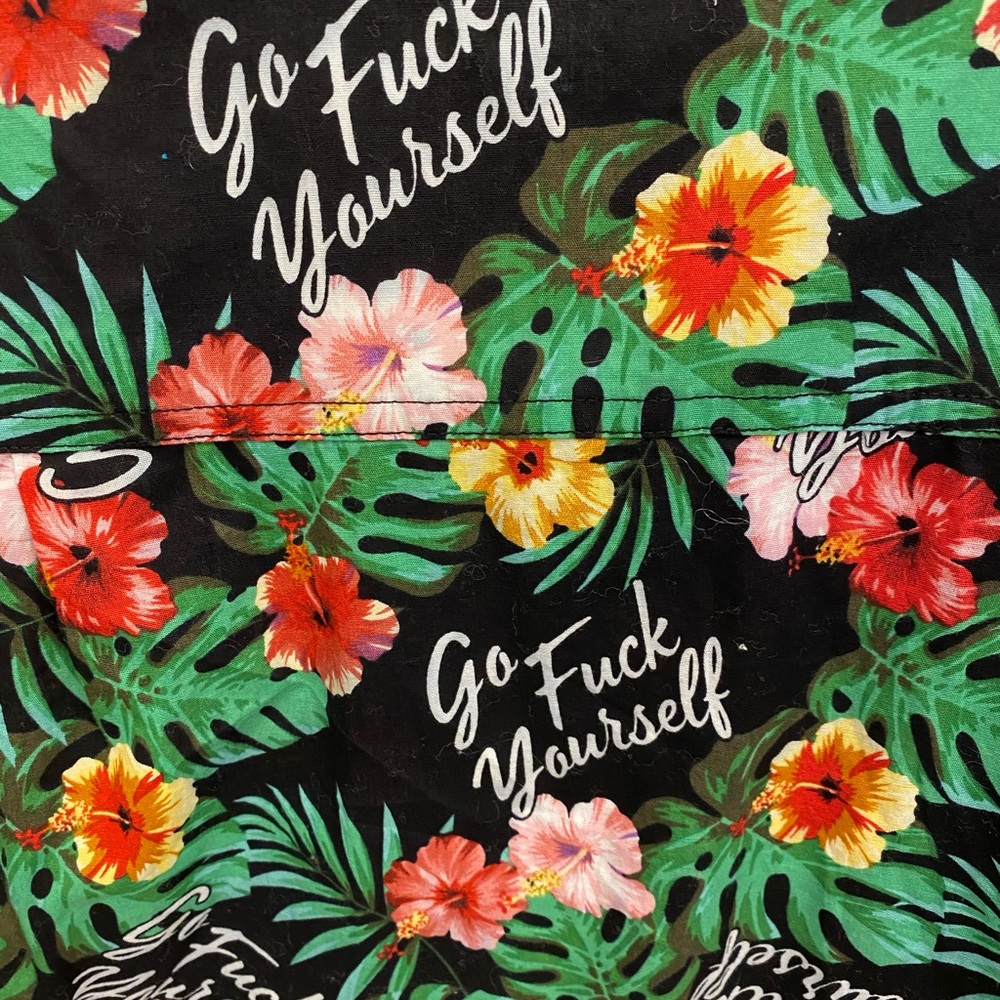Floral button up shirt